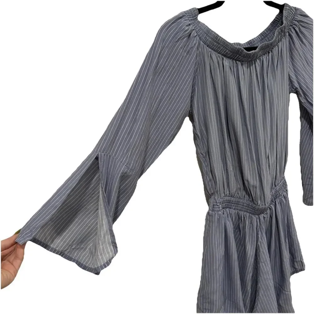 FAITHFULL THE BRAND‎ Womens Romper US 2 Blue Pull On Lightweight VISION PAISLEY